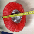 230 mm x 25,4 mm Bristle rouge Nylon Rilsan Brosse de mauvaise herbe